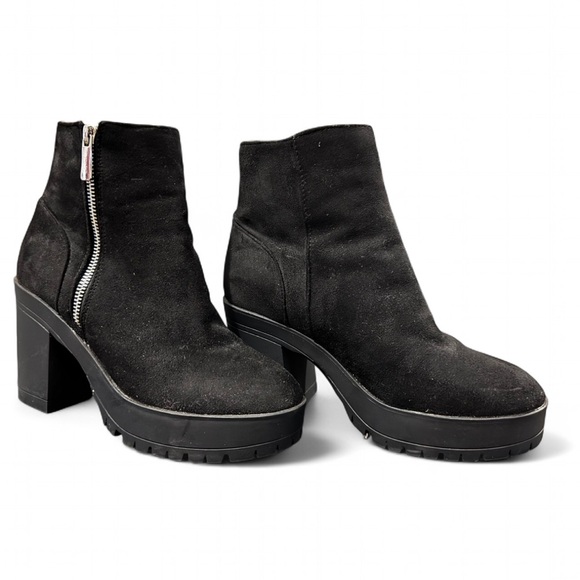 French Connection Black Ankle Boots - Picture 1 of 5